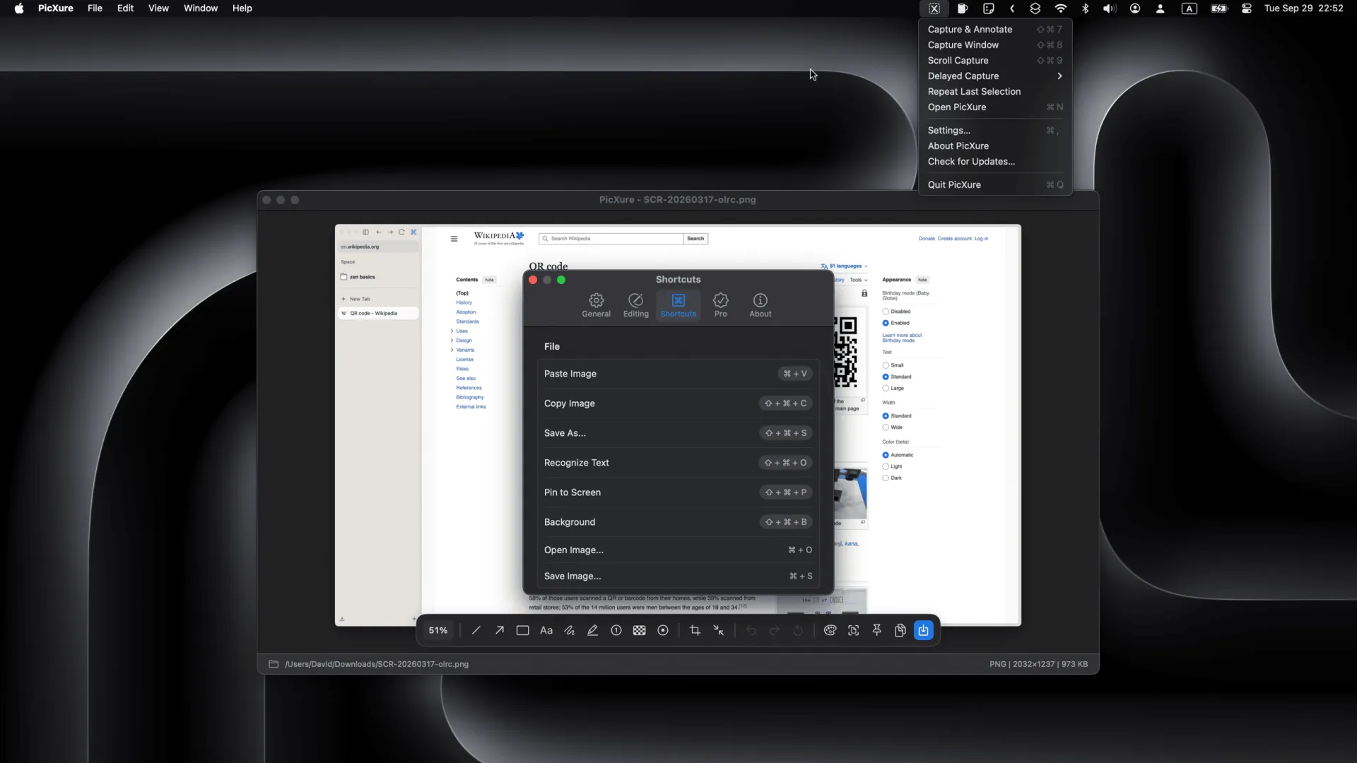 PicXure app screenshot