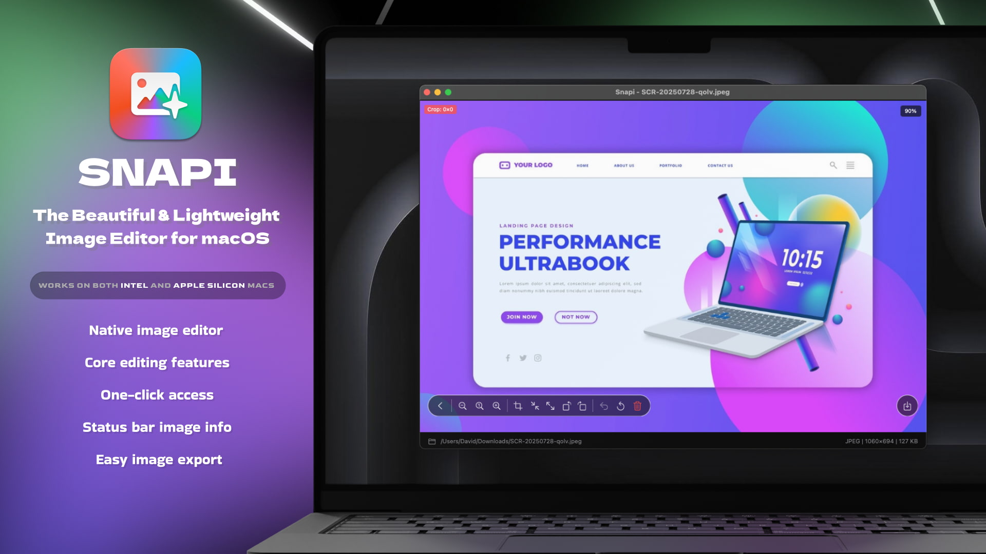 Snapi app screenshot