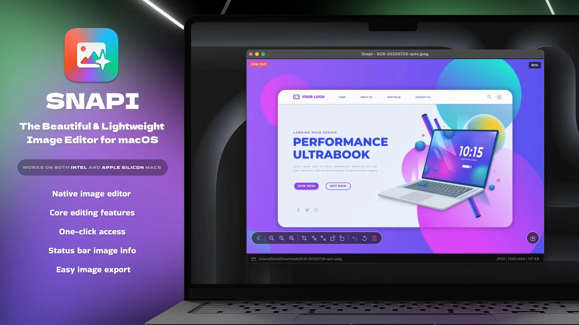 Snapi app screenshot